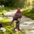 thumbnail image 4 of Resin Bird Statue Outdoor Tree Ornament,Weather Resistant Waterproof Material,Realistic Branch Integration Design,Vibrant Color Fade Proof,For Courtyard Garden Tree Fence Decor, 4 of 6