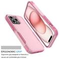 thumbnail image 4 of Ebizware Shockproof Heavy Duty Cell Phone Case for iPhone 15 Plus, Rose Gold, 4 of 8