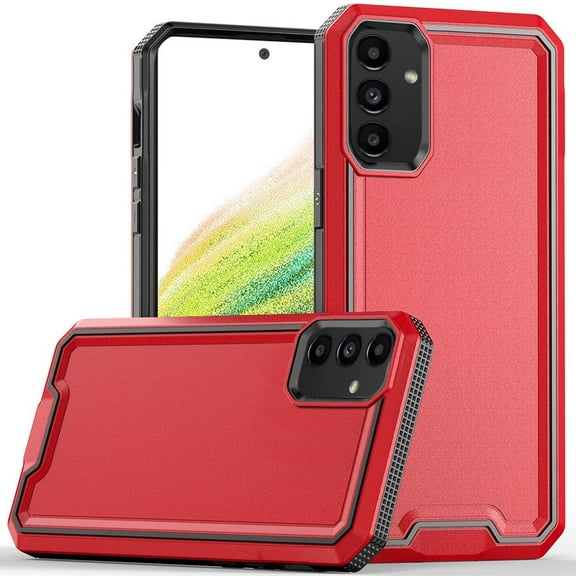 For Samsung A54 Rank Tough Strong Modern Fused Hybrid Case Cover - Red