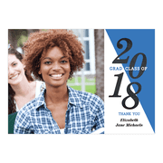 School Color Graduation Thank You Card