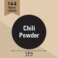 thumbnail image 4 of Talented Kitchen Spice Labels Stickers - 144 Round 1.5-Inch Water-Resistant Vinyl - Preprinted Chalkboard-Style Labels for Glass Spice Jars & Seasoning Containers - Pantry Organization, 4 of 9