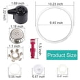 thumbnail image 2 of 10Pcs Replacement Parts for Instant Pot Duo 8 Quart and Duo Plus 8Qt, Accessories for Duo& Duo Plus 8 Qt Instantpot, Lid Replacement Sealing Ring Steam Release Valve Float Valve for Instant Pot, 2 of 10