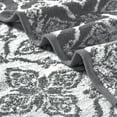 thumbnail image 4 of Modern Threads Amaris 6-Piece Adult Cotton Bath Towel Set, Amaris, Coal, 4 of 5