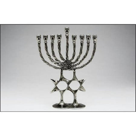 Judaica PM-JUD003 12'' x 10'' Star Menorah by Patrick Meyers
