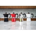 thumbnail image 2 of Cafetera Bellemain de aluminio rojo para 3 tazas, 2 of 6