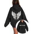 thumbnail image 6 of Kiijoy Girls Graphic Hoodie Casual Wing Print Long Sleeve Hooded Sweatshirt, Sizes 1-13, 6 of 6