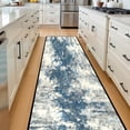 thumbnail image 4 of Blue Grey Cloud Abstract Hallway Runner Rug, 60x18 Inches Modern Tie-Dye Long Floor Mat, Non-Slip Washable Contemporary Art Rug for Entryway Kitchen, 4 of 9