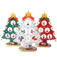 thumbnail image 3 of Árbol de Navidad de madera monolítico de Navidad escritorio pequeño DIY decoración ventana decoración-pequeño árbol de madera verde, 3 of 3