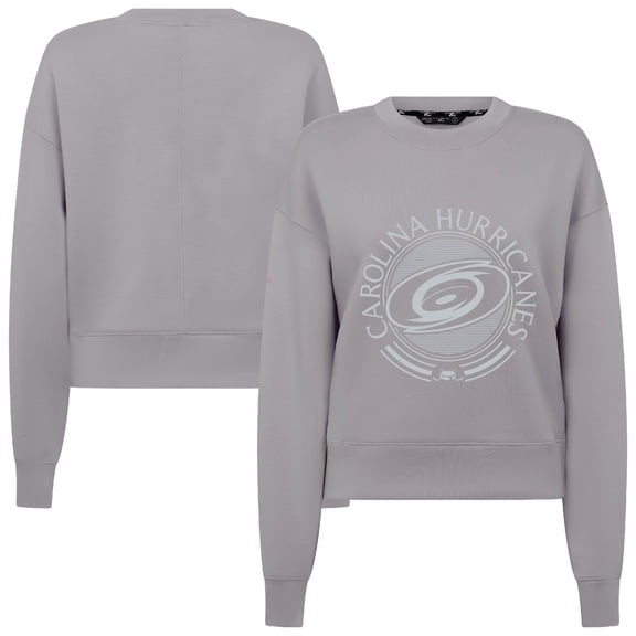 Women's Levelwear Gray Carolina Hurricanes Slate & Snow Sponge Tri-Blend Sweatshirt