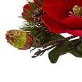 thumbnail image 2 of Nearly Natural Magnolia & Pine Candelabrum, Red,12 x 7.5 x 12, 2 of 3