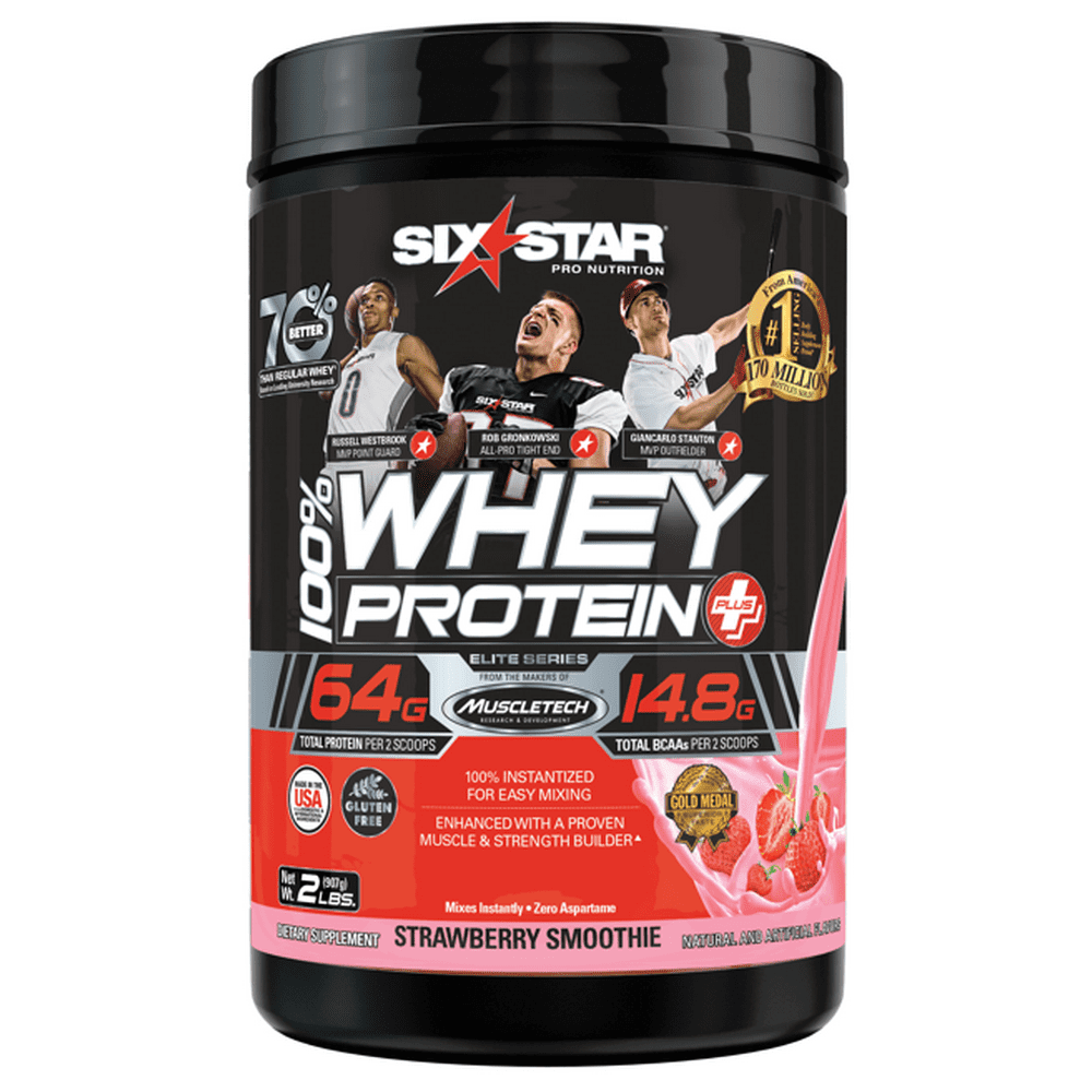 Elite Series 100 Whey Protein Powder, Strawberry, 32g Protein, 2lbs