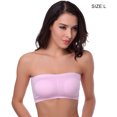 thumbnail image 2 of Sujetador inalámbrico Bras sin tirantes Brasau Accesorios Accesorios extraíbles Pasteles inconsútiles Pull-On Close Ropa interior cómoda para vestido de noche Rosa Methold AP008611-02B, 2 of 6