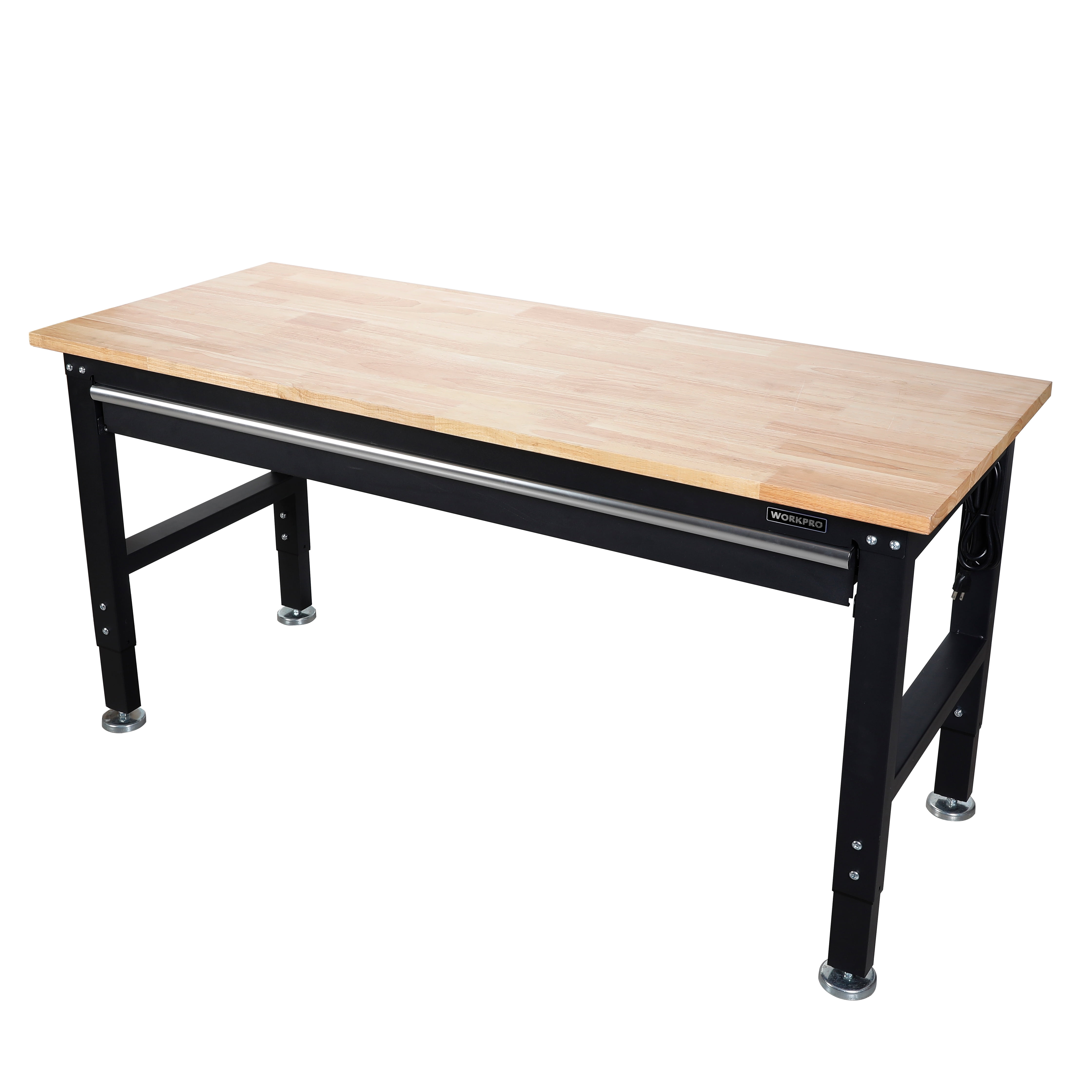 COSCO Smartfold Portable Folding Workbench, Hardwood Top