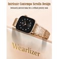 thumbnail image 7 of Wearlizer Stainless Steel Scrollwork Band Compatible with Apple Watch, Dressy Chain Bracelet for Women, 38/40/41/42/44/45/46/49mm, Series 11/10/9/8/7/6/5/4, SE, Ultra 5, 7 of 7