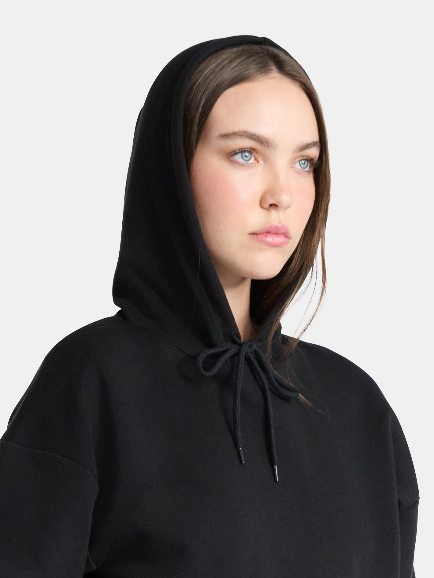 No Boundaries Essential Fleece Hoodie, Women's Sizes XXS-XXL