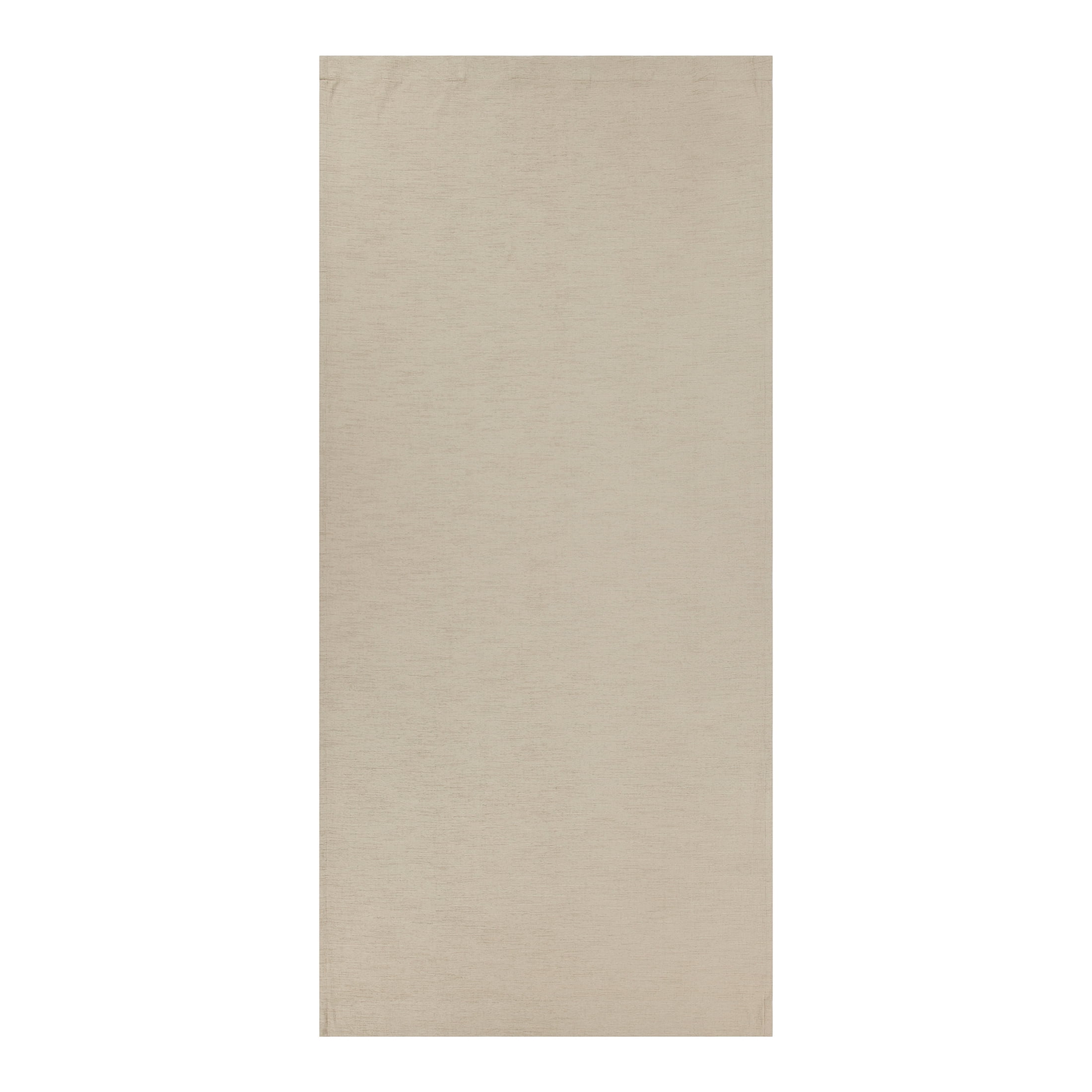 Better Homes & Gardens Textured Solid Chenille Blackout Single Curtain Panel, Beige, 50"W x 108"L