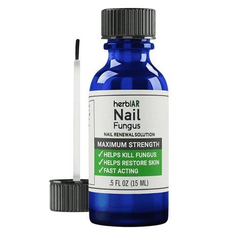 Nail Fungus Treatment Toenail and Finger Anti-Fungal for Discolored or Damaged Nails 15ml - Herbiar