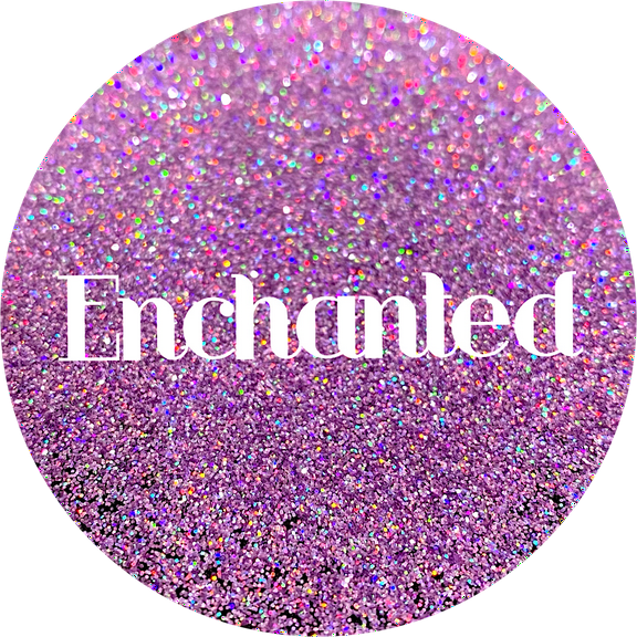 Glitter Heart Co. Glitter - High Quality Polyester Glitter - Holographic Purple - Enchanted- 2 oz Bag