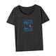 thumbnail image 5 of Camiseta para mujer, camiseta elegante de verano con cuello redondo para uso diario, trabajo para mujer M, 5 of 7