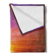 thumbnail image 2 of Ocean Soft Flannel Fleece Blanket, Romantic Sunset on the Beach Sun Rays Reflection on the Sea Colorful Sky Picture, Cozy Plush for Indoor and Outdoor Use, 50" x 70", Orange Purple, by Ambesonne, 2 of 5