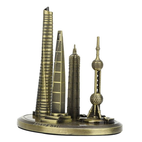 Domqga Shanghai Bâtiment Collection Modèle Oriental Perle Tour Global Centre Financier Souvenir, Shanghai Bâtiments Souvenir, Oriental Perle Modèle