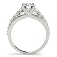 thumbnail image 2 of Blue Jewel 1.92 Ct Round Cut Lab-Grown Diamond Engagement Ring - Stunning 14K White Gold Plated Look - Exquisite Solitaire with Accents - Ideal for Proposal & Wedding Moments, 2 of 2