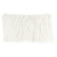 thumbnail image 6 of Somerset Home Mongolian Faux Fur Lumbar Pillow Cover & Insert- White, Adult, 1-piece, 6 of 6