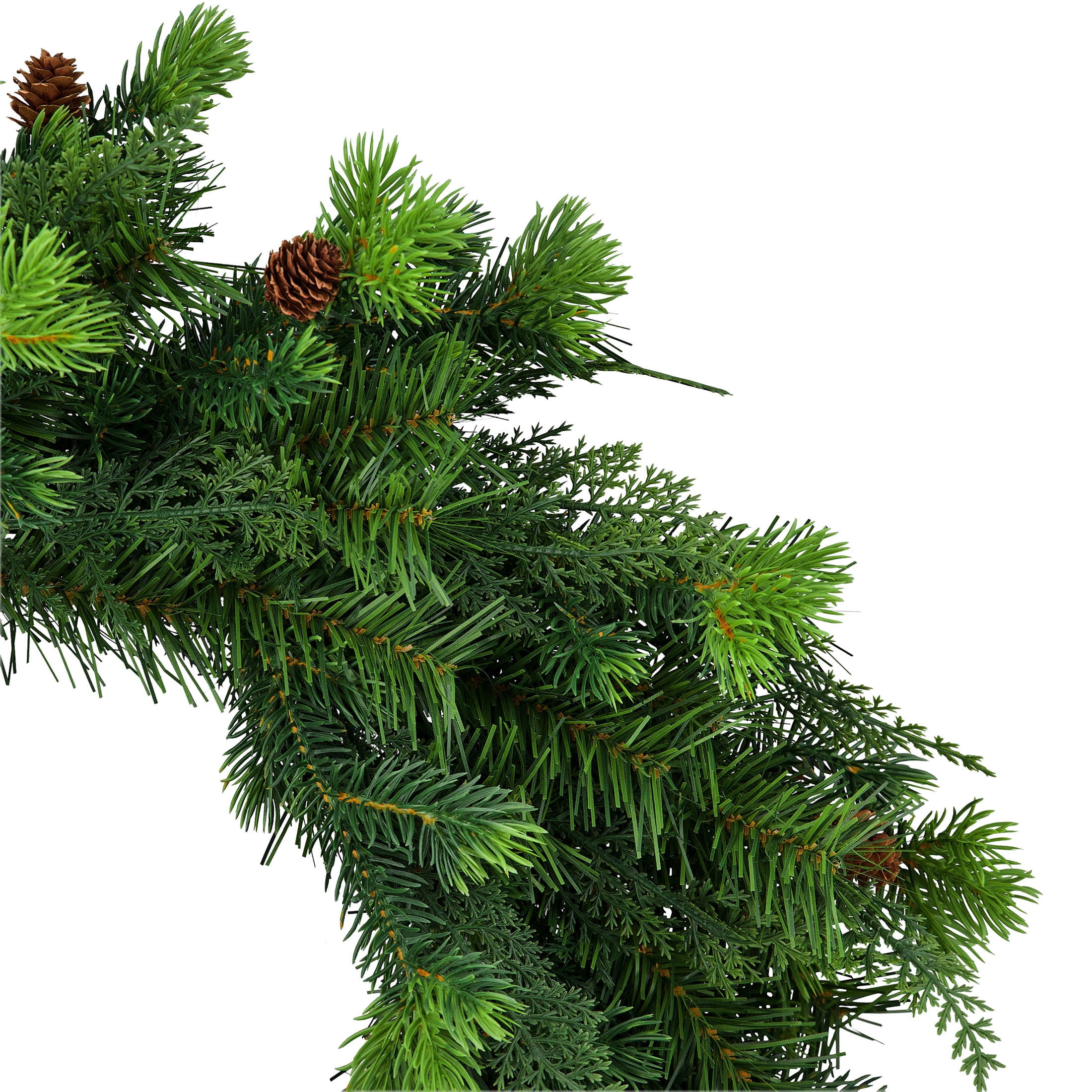Sonoma Cypress with Pinecones Artificial Christmas Wreath, Green, 24", by Holiday Time