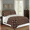 thumbnail image 1 of 3-Piece Milano Trellis Pattern 2-Tone Printed Reversible Duvet Cover Set, 1 of 2