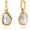 Hoop, variant on Chunky Gold Pearl Earrings For Women Big Baroque Pearl Earrings Unique Square Earrings Trendy Jewelry