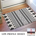 thumbnail image 3 of White Geometric Diamond Chevron Pattern Door Rugs,Washable Non Slip Door Mats Indoor,Decorative Door Mats,Entry Mat Indoor for Entrance,Bedroom,Kitchen,Bathroom,16"x24", 3 of 6