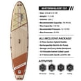 thumbnail image 3 of THURSO SURF Inflatable Stand Up Paddle Board All-Around SUP Waterwalker 132 11'×32''×6'' Deluxe Package|Carbon Shaft Paddle|Roller Backpack|Rechargeable Electric Air Pump|Coiled Leash(Crimson), 3 of 6