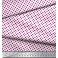 thumbnail image 2 of Soimoi Pink Rayon Fabric Polka Dots Printed Craft Fabric by the Yard 56 Inch Wide, 2 of 3