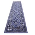 thumbnail image 4 of Unique Loom La Jolla Patchwork Border Area Rug 2' 7 x 10' Runner Blue/Ivory, 4 of 5