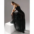 thumbnail image 3 of Falda de cintura alta con cordones y estilo sexy negro, nueva llegada europea americana, vestido largo transfronterizo de comercio exterior de moda para mujeres, 3 of 4