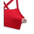 thumbnail image 6 of CRZ YOGA Butterlift Cross Back Sports Bras for Women Adjustable Thin Straps Pilates Padded Gym, 6 of 7