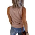 thumbnail image 2 of Womens V Neck Sleeveless Henley Shirts Knit Button Up Casual Vest, 2 of 2