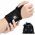 thumbnail image 1 of wonima44 INDEEMAX 2 Pack Copper Carpal Tunnel Wrist brace, Compression Wrist Band Wraps for Sprained Wrist, Arthritis, Tendonitis, Adjustable Wrist Support for Men and Women Both Hands, 1 of 1