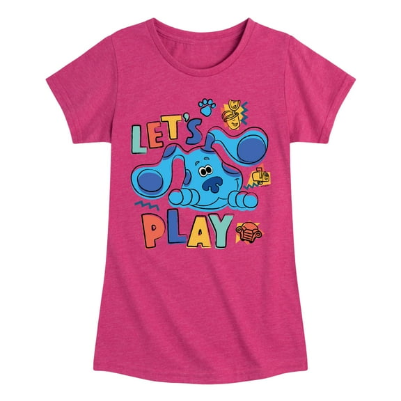 Blue's Clues & You! - Let's Play - Toddler & Youth Girls Short Sleeve Graphic T-Shirt