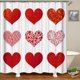 thumbnail image 1 of Juego de cortina de ducha de San Valentín con rosas románticas y flores para enamorados, impermeable, para baño, decoración del hogar, con 12 ganchos para San Valentín y aniversario., 1 of 8