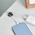 thumbnail image 5 of Wrap-It Storage Adhesive Cable Clips - Cord Organizer for Desk Cable Management, Charger Cord Holder for Nightstand - Black (42 Pack), 5 of 10
