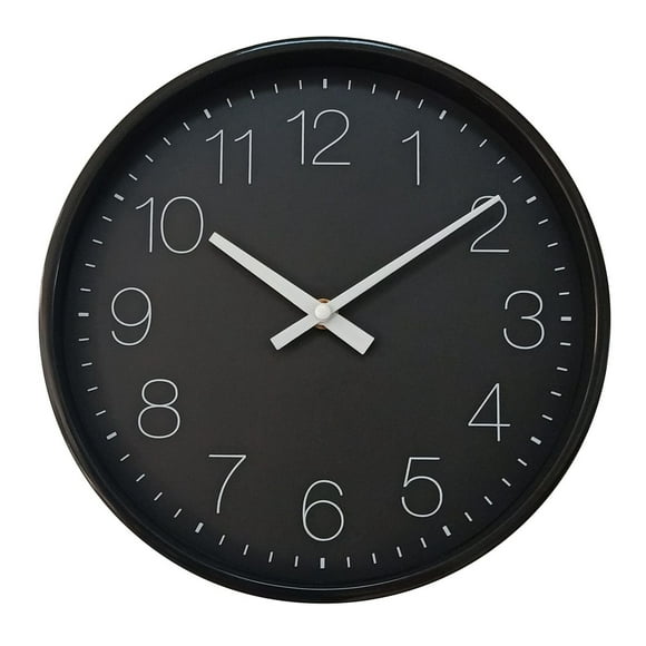 HORLOG EN PLASTIQUE AVEC CADRAN NOIR 10"