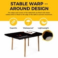 thumbnail image 4 of Basketball Table Cloths for 4 Foot Rectangle Tables, Modern Funny Minimalist Sports Patio Waterproof Elastic Fitted Tablecloths, Washable Rectangular Table Cover for Camping, 4 of 8