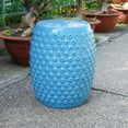 thumbnail image 1 of International Caravan Perforated Drum Ceramic Garden Stool, 1 of 4