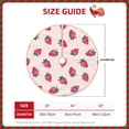 thumbnail image 3 of Daiia Hand Drawn Strawberry Drawing Merry Christmas Tree Skirt , Xmas Large Lace-up Tree Skirt, Santa Snowflakes Rustic Home Decorations New Year Party Farmhouse Decor-30", 3 of 7
