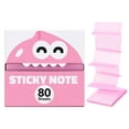 thumbnail image 2 of Cute Fruit Transparent Sticky Notes, Pull Out Clear Sticky Notes Dispenser 80 Sheets Kawaii Desk Stationery, 2 of 8