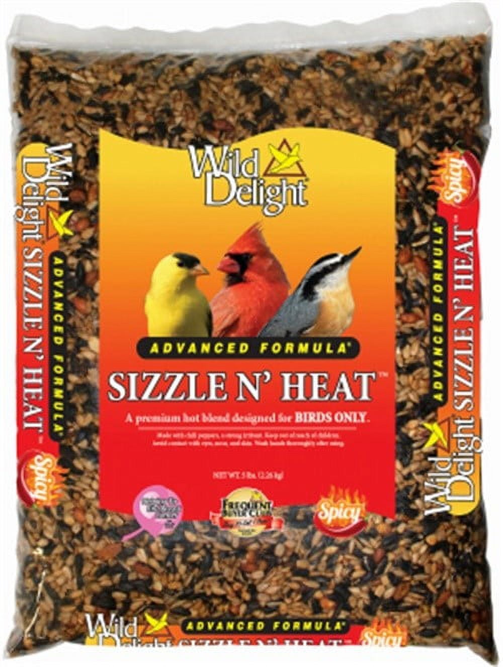 Wild Delight Advanced Formula Sizzle N' Heat Wild Bird Food, 5 lb