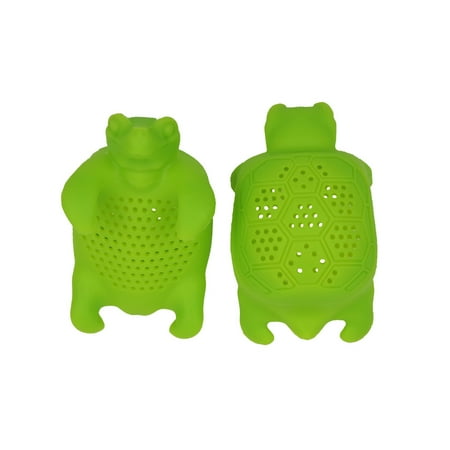 

Silicone Turtle Tea Infuser Tea Loose Leaf Tea Strainer Filter Diffuser Kitchen Tools Gadgets (Green)