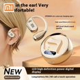 thumbnail image 4 of Auriculares inalámbricos Xiaomi M76 con gancho para la oreja, Bluetooth 5.4, carga por succión magnética, llamadas de voz HIFI con pantalla para deportes, 4 of 5