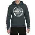 thumbnail image 2 of Wild Bobby, Grandpa Man Myth Legend Funny Dad Uncle Papa Dad Gift, Father's Day, Unisex Graphic Hoodie Sweatshirt, Charcoal, XX-Large, 2 of 4